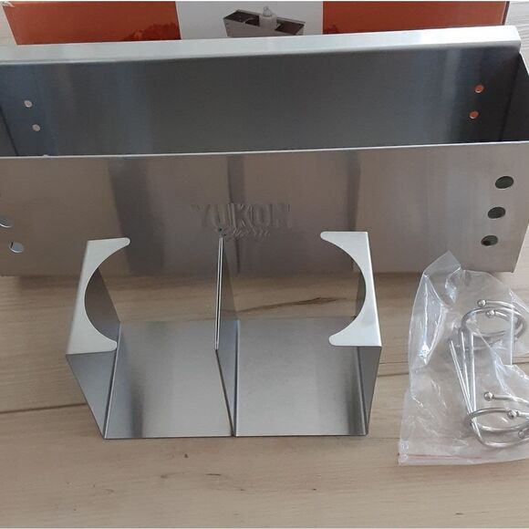 Yukon Glory Griddle Caddy, Stainless Steel, new in original box - Picture 7 of 8